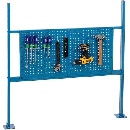 Global Industrial Panel Kit for 48inW Bench, 36inW Pegboard, Rails & Uprights, Blue 249716BL
